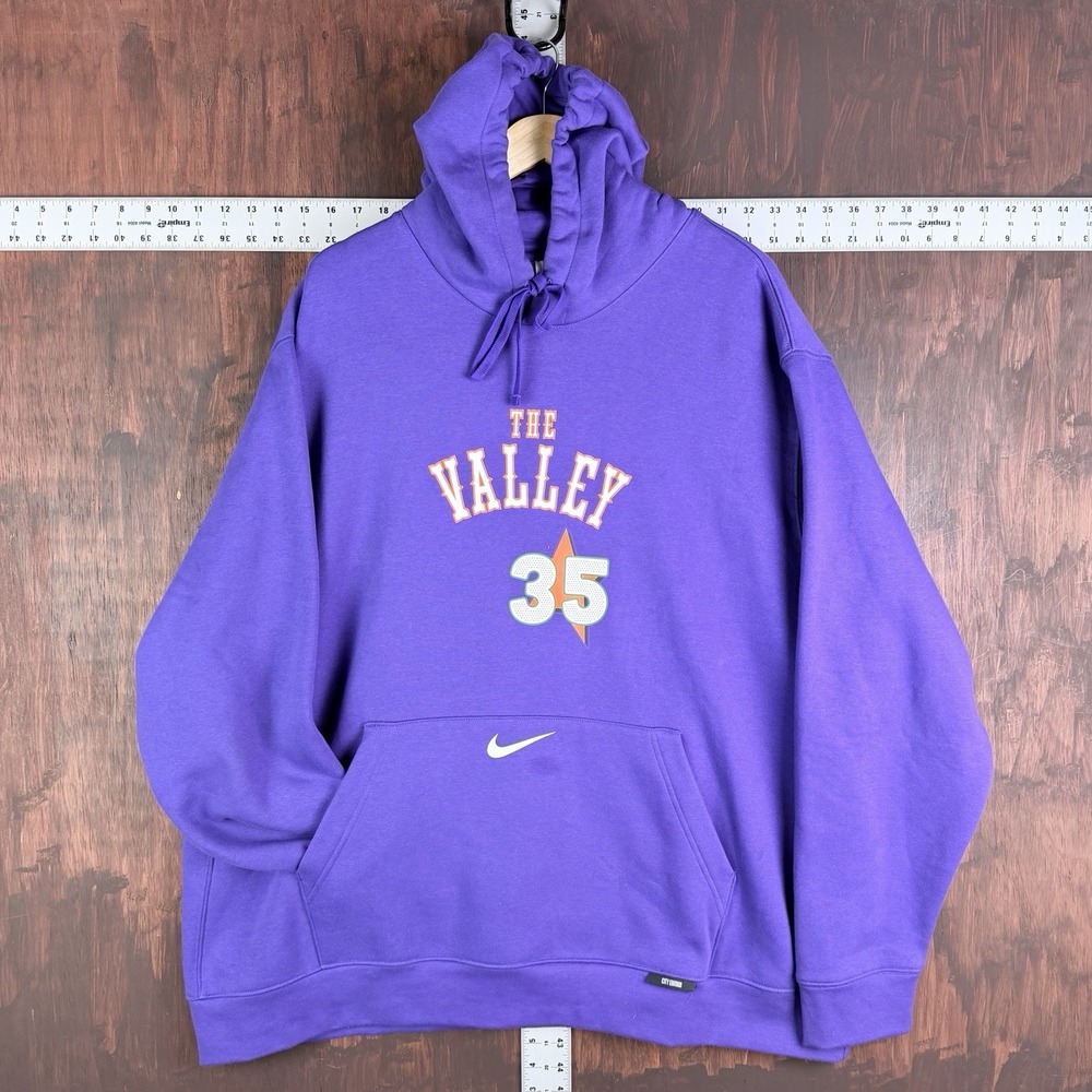 Nike Phoenix Suns NBA City Edition Hoodie Purple Kevin Durant Retro‎ Men's 3XL